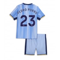 Tottenham Hotspur Pedro Porro #23 Bortedraktsett Barn 2024-25 Kortermet (+ Korte bukser)